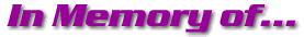 ZRXOA - In Memory of...